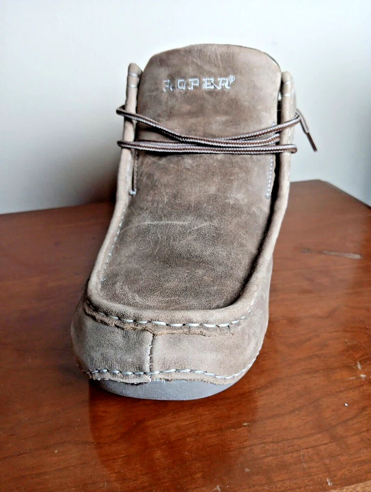 Botas Chukka Roper Moc Puntera, Cuero Marrón, Gamuza, Para Hombre 9 M Foto 4 de 4