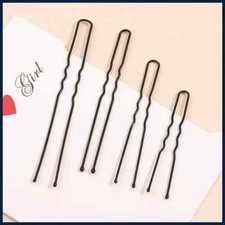 1 Pack 5cm 6cm 7cm 8cm Hair Pins Grips Waved Hair Grips Black Pins Alloy Metal