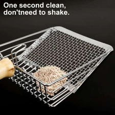 Metal Scooper for Cat Litter Scoop Sifter Deep Shovel Cleaner Tool with box