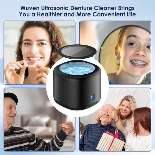 Ultrasonic Cleaner 43kHz for Dentures, Mouth Guard, Retainer, 180ML Portable - Picture 9 of 9