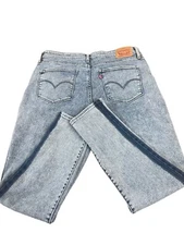 Levi’s 721 High Rise Skinny Ankle Acid Wash Stretchy Jeans Women’s Size Waist 33