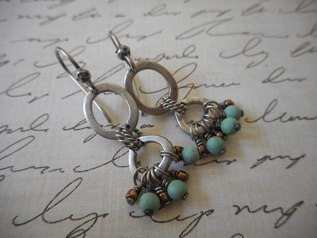 silpada silver drop earrings