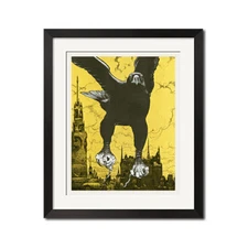 17x22 Print - The Eyes of the Cat Surreal Fantasy Art Poster 0687