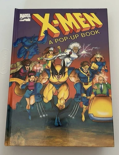 X-MEN A Children’s Pop-Up Book Hard Cover Marvel Comics Vintage 1994