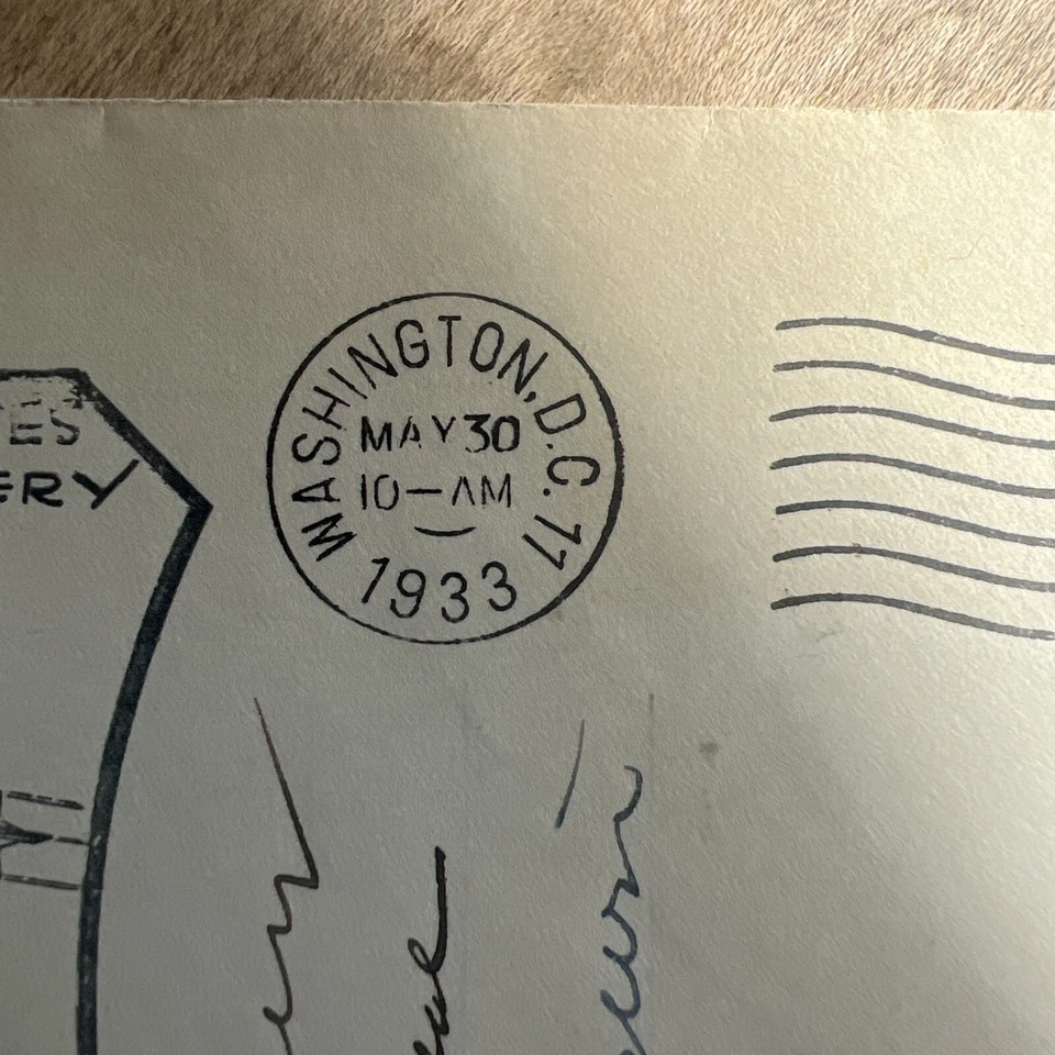 1933 USS Akron memorial Cover 3 Signatures - Image 4 of 4