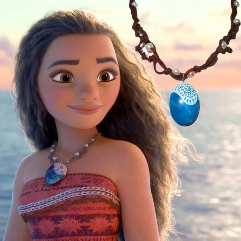 MOANA NECKLACE DISNEY PRINCESS COSTUME COSPLAY ROPE CHAIN BLUE