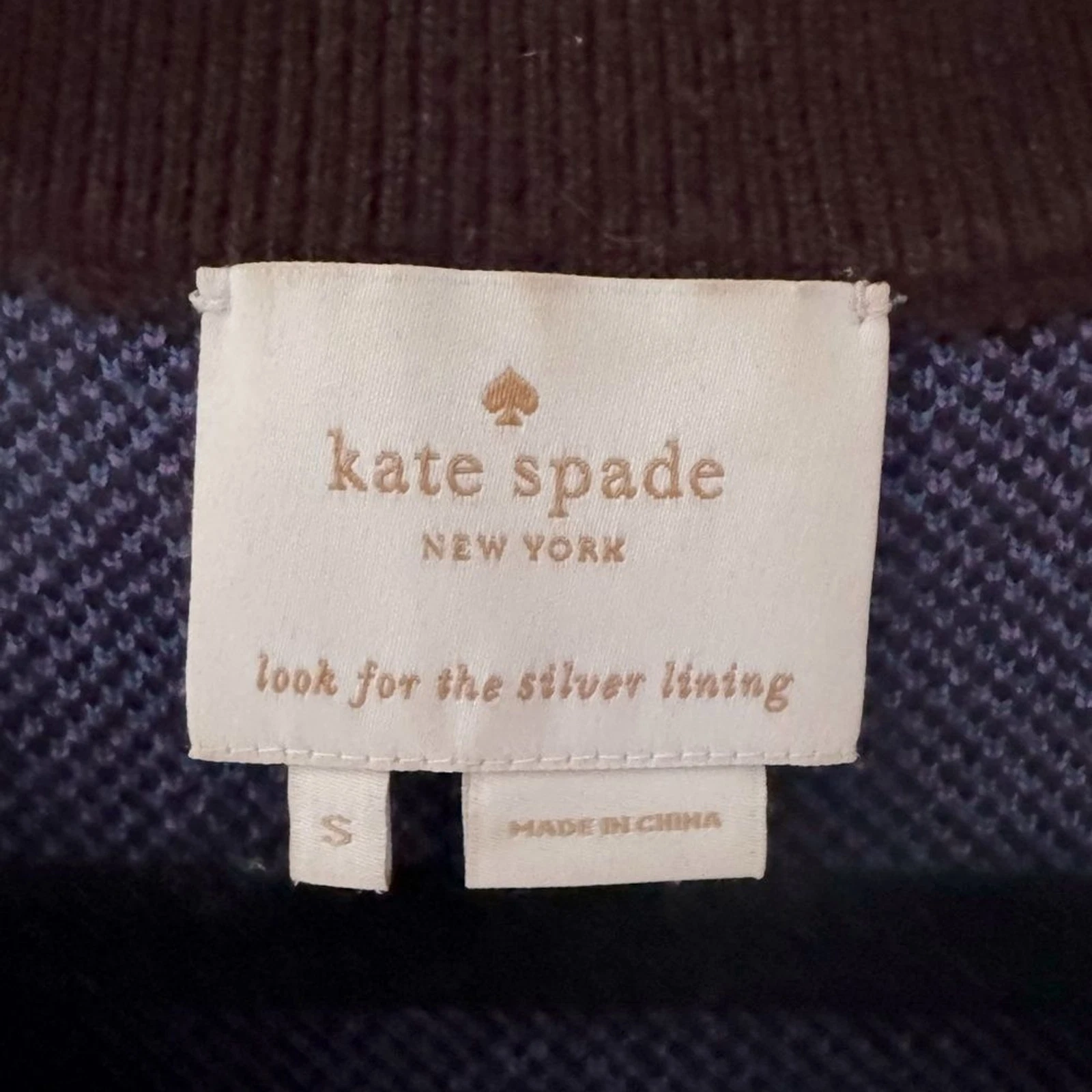 Vintage Resort KATE SPADE Freyda lana cashmere manica corta maglione abito a tubino S