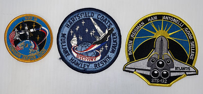 NASA MIR 18 Discovery STS-41-D ATLANTIS STS-132 NASA PATCHES (NPL-02)