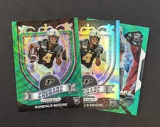 RONDALE MOORE 2021 Panini Prizm Draft SP GREEN Wave Crusade Lot RC #171 Rookie