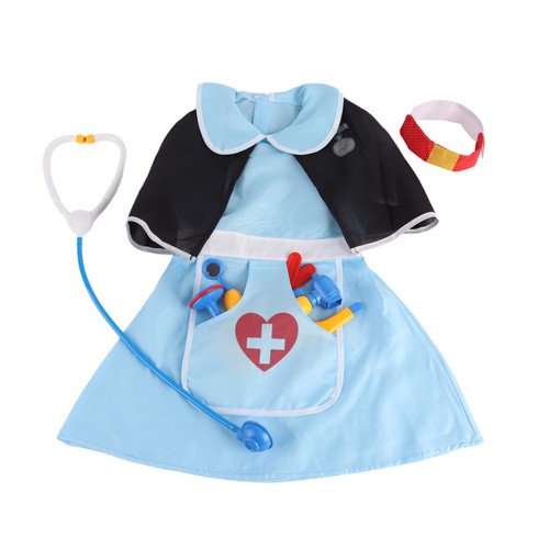 Costume infermiera ospedale bambini vestito fantasia con accessori finto gioco cosplay - Foto 2 di 9