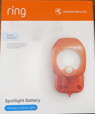 Ring Jobsite Security   Spotlight Battery Wireless Outdoor Light