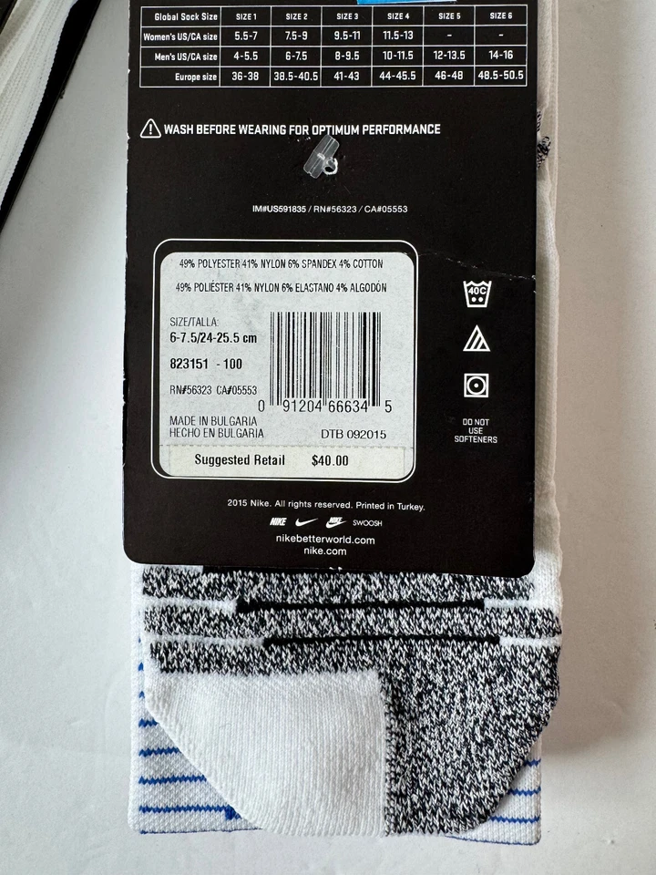 1 пара Nike захват удар легкий США над икры футбол 823151 W's США 6-7,5 - Изображение 2 из 2