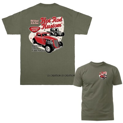 Hot Rod Kustom Classic Vintage Car Automobile Graphic T-shirt