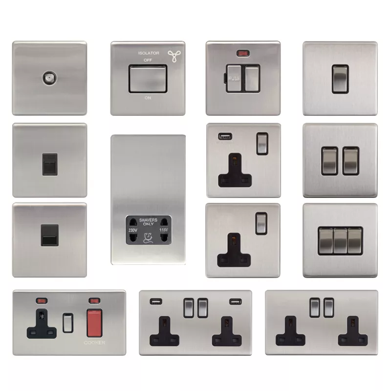 Screwless Area light Switch Switches USB socket Sockets RJ45 CAT5e CAT6 Shaver