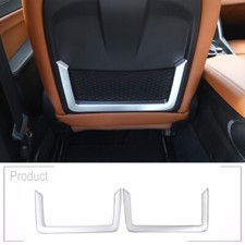 Cubierta de marco trasero de asiento ABS plateada accesorios moldura para Alfa Romeo Giulia 2017-20