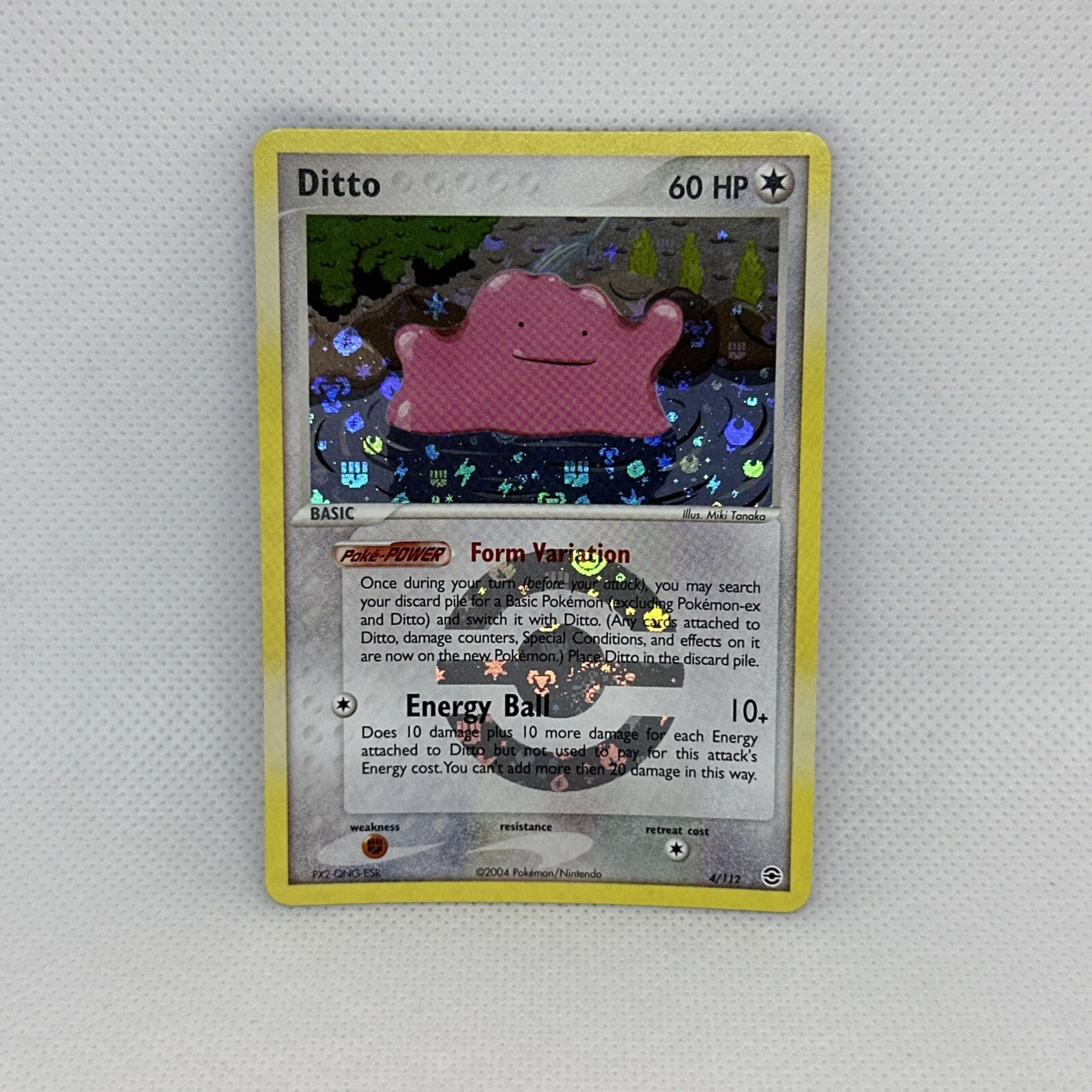 2004 Pokemon EX Ditto Fire Red Leaf Green 4/112 Reverse Holo NM/MINT!