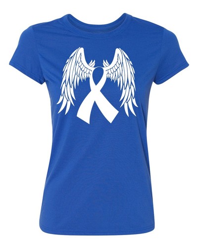 Angel Ribbon - Camiseta para mujer de apoyo a la concienciación sobre el cáncer de mama - Imagen 25 de 48