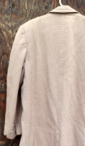 Vintage Distressed Columbo's Favorite CLIPPER CRAFT Beige Wool Overcoat - Picture 8 of 9