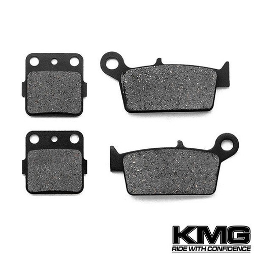 Front + Rear Non-Metallic Organic NAO Brake Pads For 2003-2007 Honda CR 85 R RB