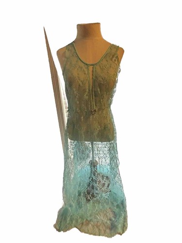Cine Star Light Blue Unisex Long Sheer Lace Nightgown Medium - 第 1/10 張圖片