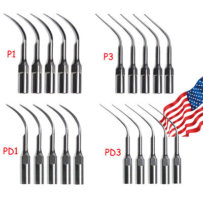 5-20Pcs Dental Ultrasonic Piezo Scaler Perio Tips P1 P3 PD1 PD3 Fit EMS/DTE NEW