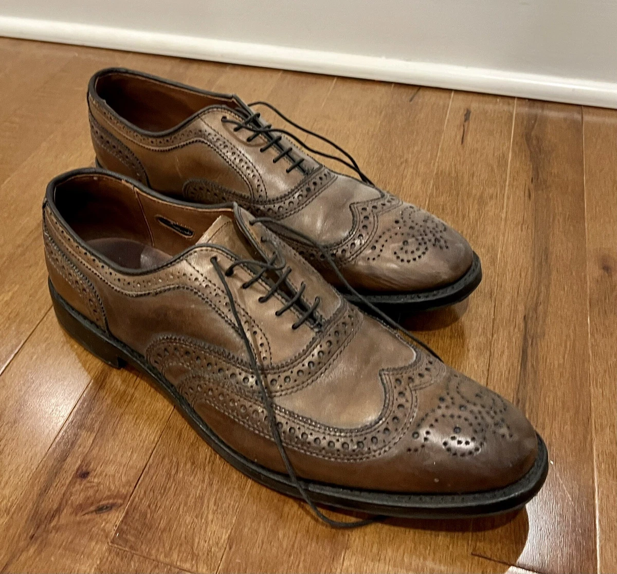 Allen Edmonds McAllister 12 B Wingtip Bourbon Oxford EUC eBay