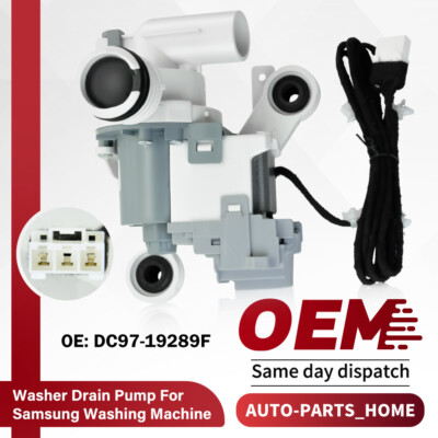 Washer Drain Pump Assembly DC97-19289F DC97-17349A Fit For Samsung Washer US