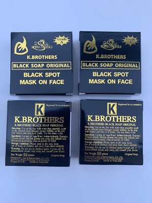 #ad K Brothers Black Soap Original Black Spot Soap 4 bars of 50g $16.49