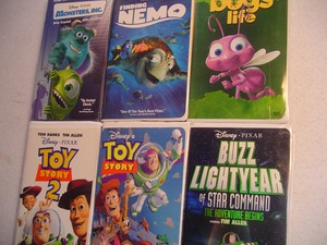  DISNEY PIXAR Lot of 5 VHS Toy Story 2 Monsters Inc 