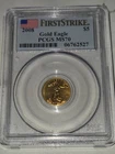 2008 American Eagle PCGS MS70 First Strike Gold Coin 1/10 oz. Tough Date.