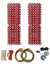 1981-88 Oldsmobile Cutlass 2 Panel Sequential Led Taillight Kit W Flasher