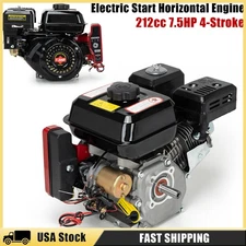 7.5 HP 212cc 4-Stroke Electric Start Horizontal Engine Go Kart Gas Engine Motor