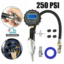 250 Psi Digital Tire Inflator With Pressure Gauge Air Chuck For Cartruckbike 250 Psi Digital Tire Inflator With Pressure Gauge Air Chuck For Cartruckbike