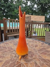 Vintage Le Smith Bittersweet 3 Toe Swung Vase 14" MCM PERFECT CONDITION !!!!