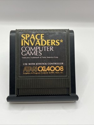 Vintage Atari 400 Computer Game Cartridge Only - SPACE INVADERS Atari CXL4008