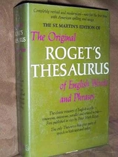 The Original Roget's Thesaurus of English Words and Phrases. New Edition, Comple