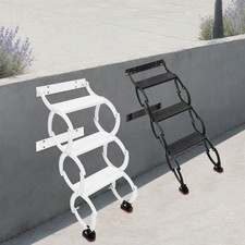 3-Stufen Klappleiter Wandmontierte-Stufenleitern Ausziehbare Klapptreppe 200 kg