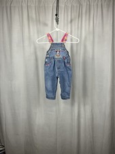 Vintage Disney Baby Mickey Co Baby Minnie Mouse Blue Jean Overalls.