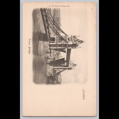 Antique Postcard Tower Bridge London The Wrench Series Undivided Back