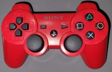 Sony PlayStation 3 DualShock 3 Sixaxis Controller, Red Tested & Working