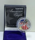 1999 American Eagle Walking Liberty 1oz .999 Fine Silver Colorized Dollar FREE S