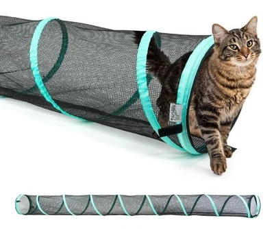 Kitty City Outdoor Catio Furniture and Play Kits for Cats, 10' Tunnel/Medium