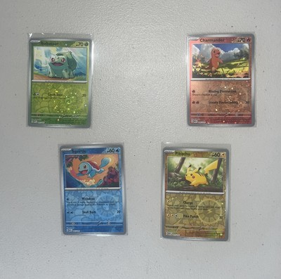 #ad Costco 151 Mini Tin Promo Cards All 4 Cosmo Reverse Holo Promos $12.00