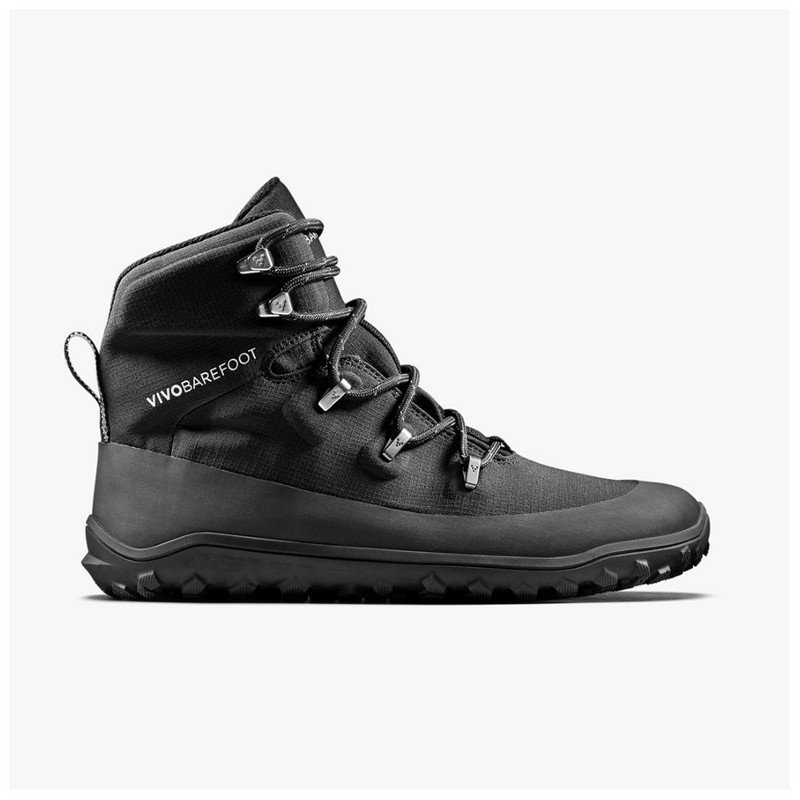 Botas de Senderismo Vivobarefoot Mujer Rastreador Textil Impermeables Negras