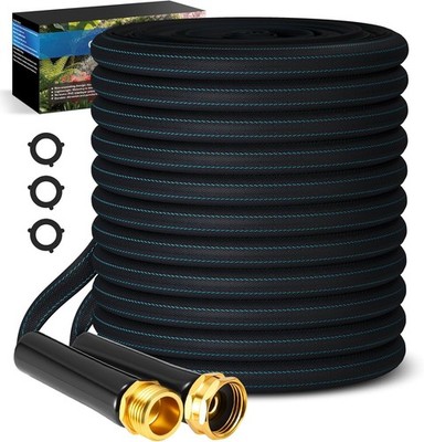 CXEZSIK 50ft Lightweight Non-Expanding Garden Hose Leak-Proof