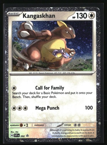 Kangaskhan SVP 202 Scarlet & Violet Black Star Promo Pokemon TCG Card NM
