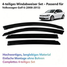für Volkswagen Golf 6 08-13 Windabweiser Regenabweiser 4-teiliges Set