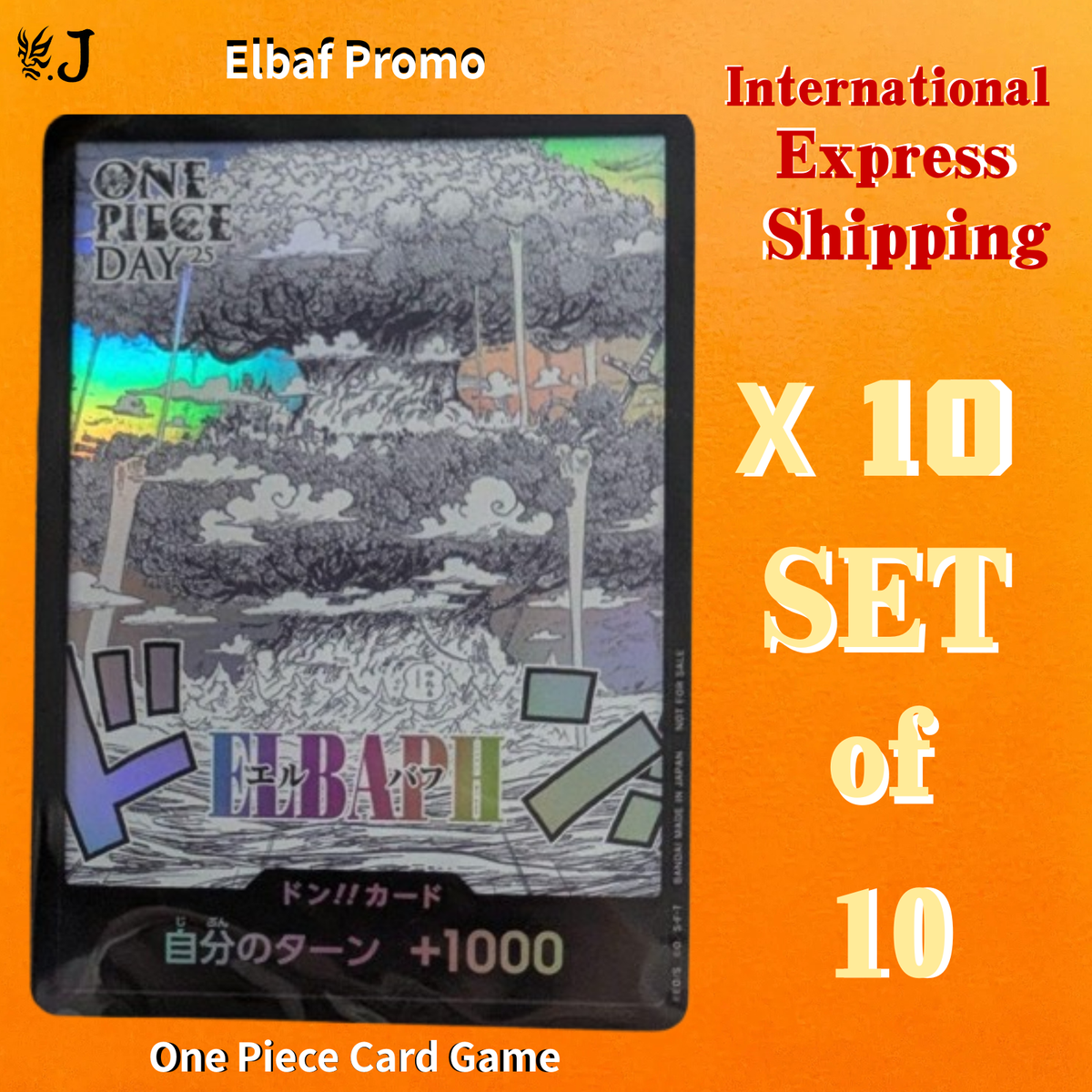 ONE PIECE Card Game 2025 Don!! Card ELBAPH Promo Set of 10 ONE