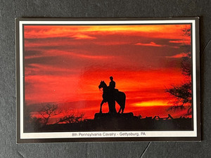 GETTYSBURG PA * CIVIL WAR BATTLEFIELD * 8TH PENNSYLVANIA CAVALRY MONUMENT