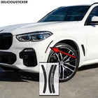Fits 2019-2023 BMW X5 SMOKE Front Side Markers PreCut Insert Tint Overlay Vinyl